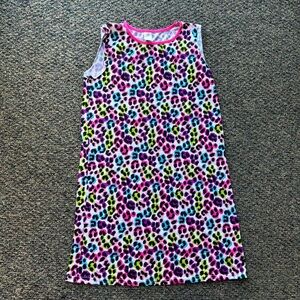 JV Apparel Rainbow Leopard Girls Dress